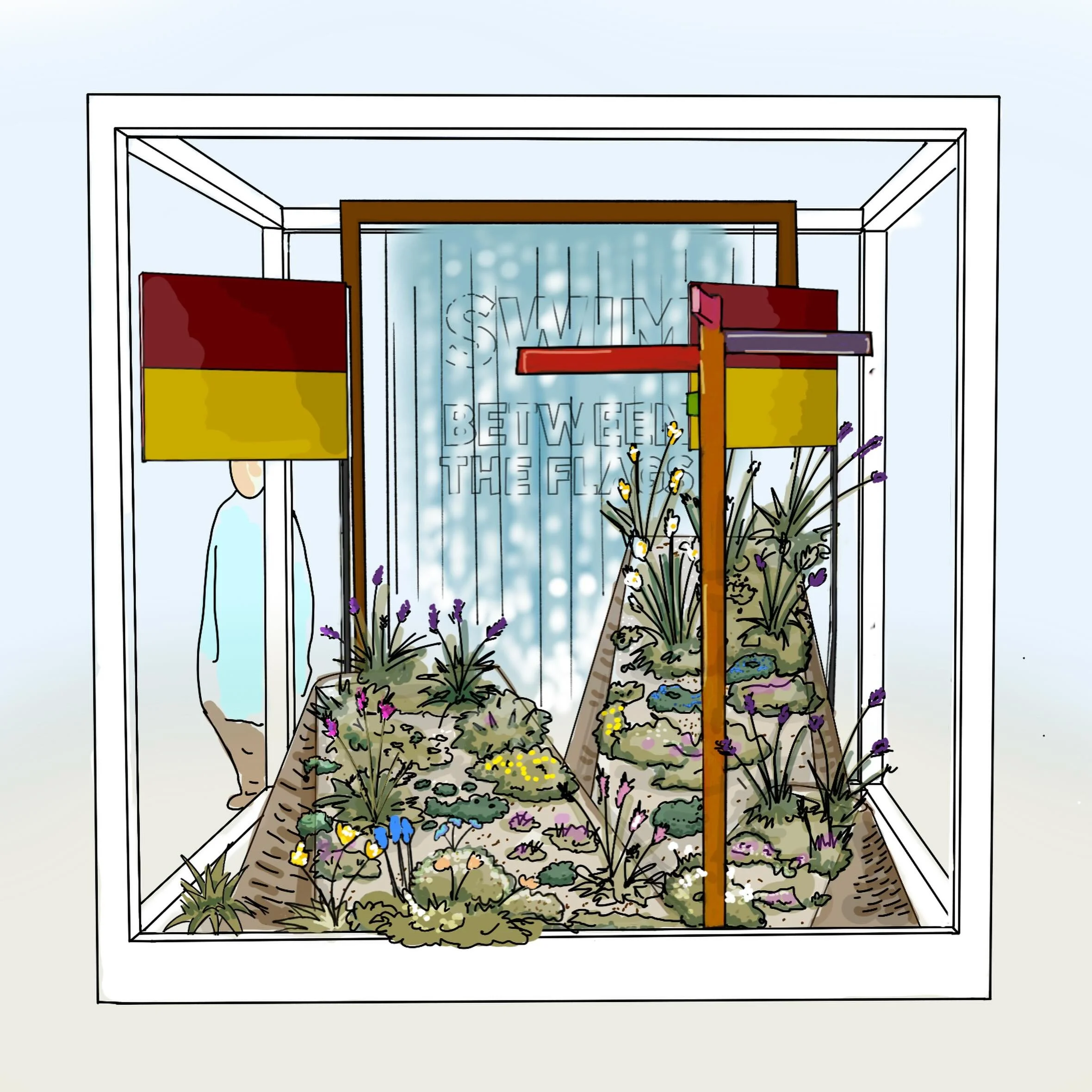 I am very excited to finally share that I have designed the RNLI garden for RHS Sandringham 2026: Swim Between the Flags.

Inspired by the RNLI&rsquo;s lifeguards and the preventative action they take on our beaches, the garden explores movement, saf