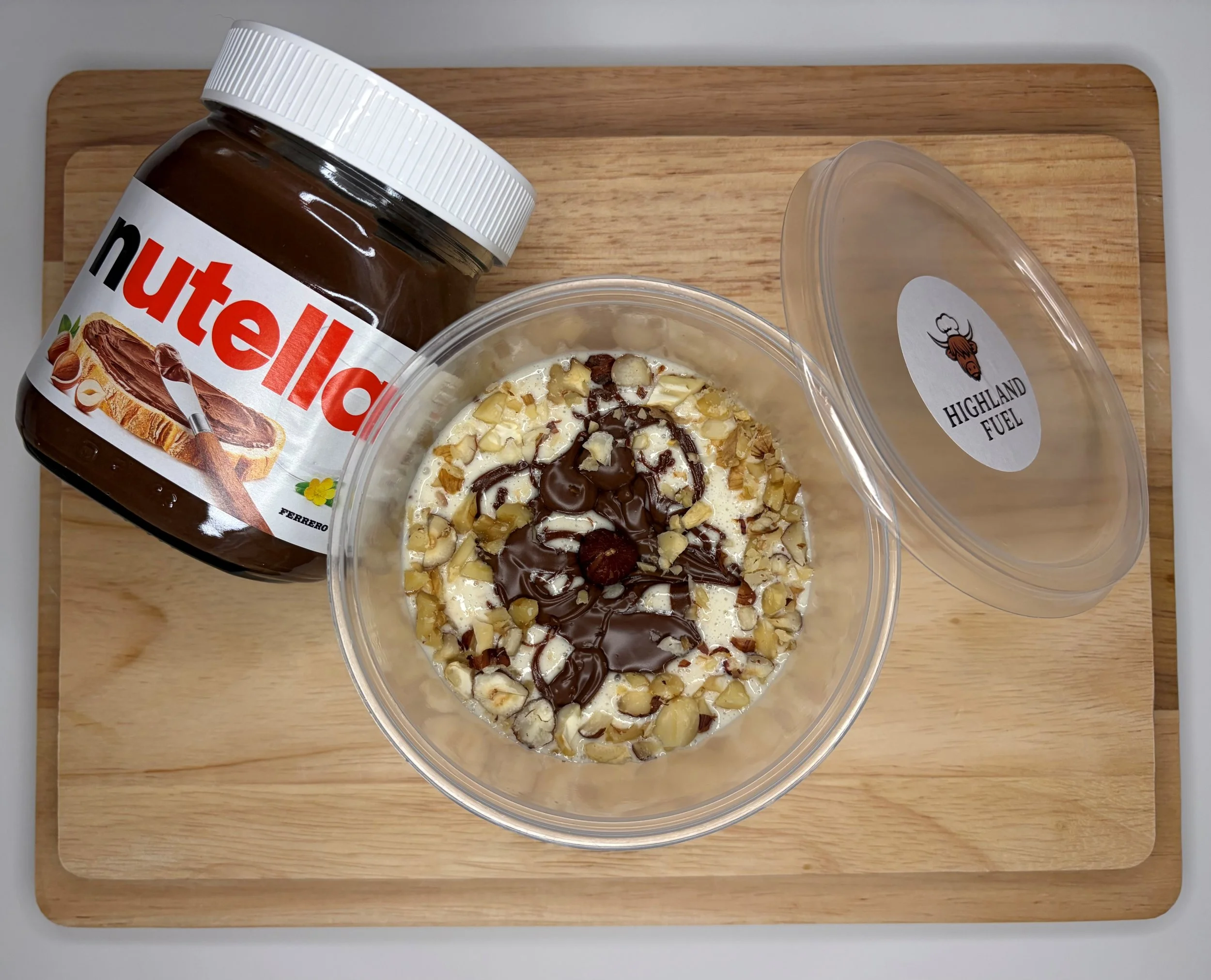 Nutty Nutella Overnight Protein Oats