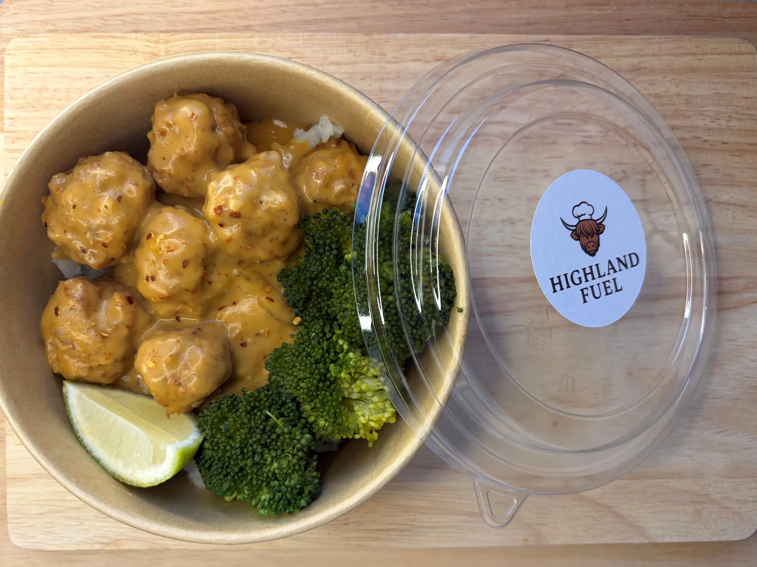 Thai Chicken Meatballs in Peanut Sauce with Rice.jpg