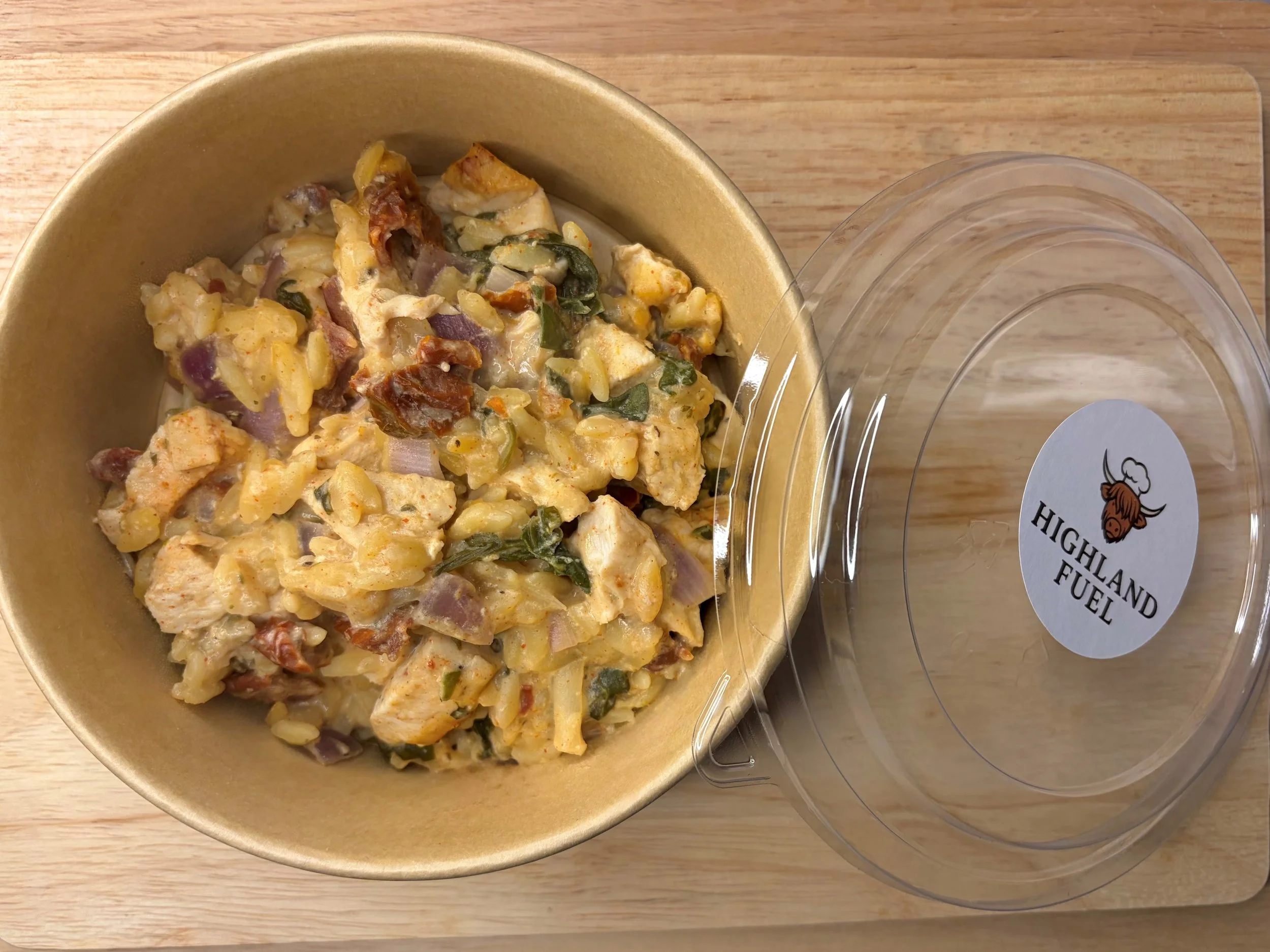 Garlic Chicken & Sundried Tomato Orzo