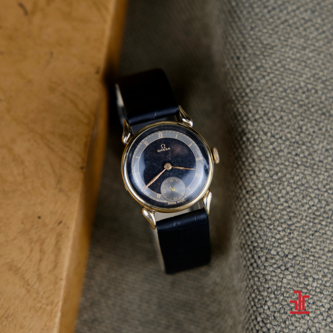 Omega Horn Lugs - Bulls-eye Dial - Gold Filled