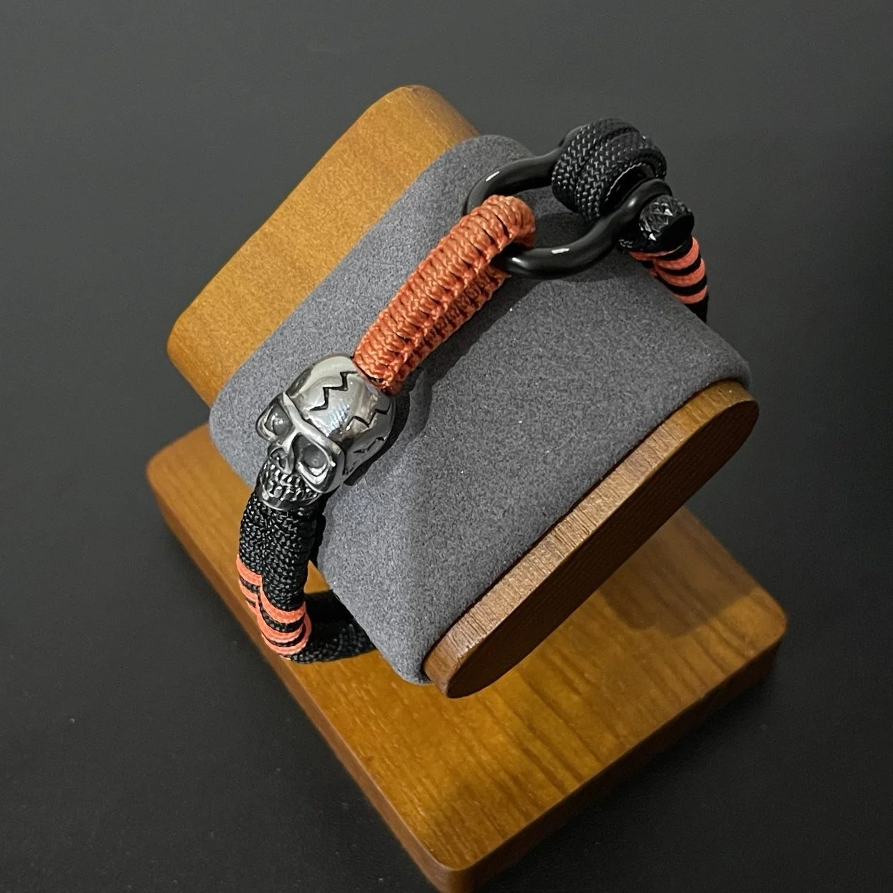 Triple Arrow Skull Bracelet