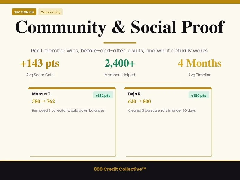 Community / Social Proof
