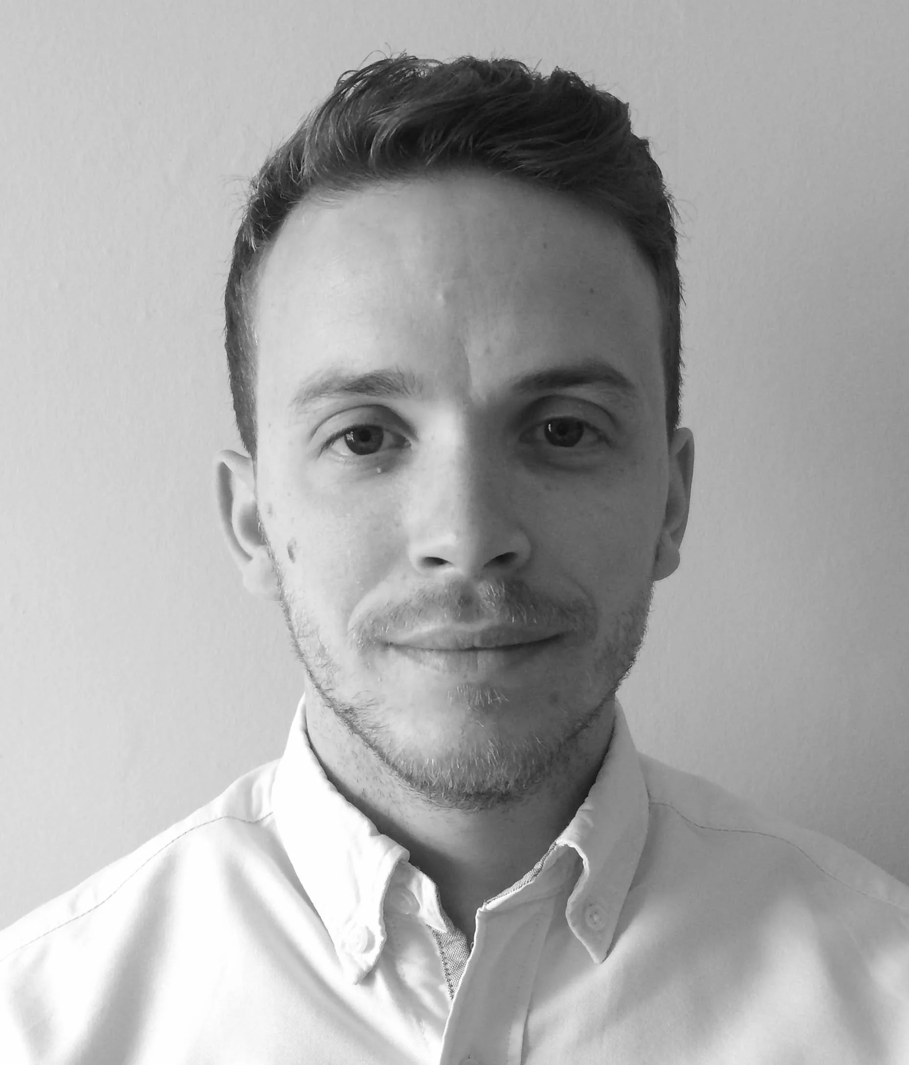 Black and white portrait of a Dr Tim Kembe