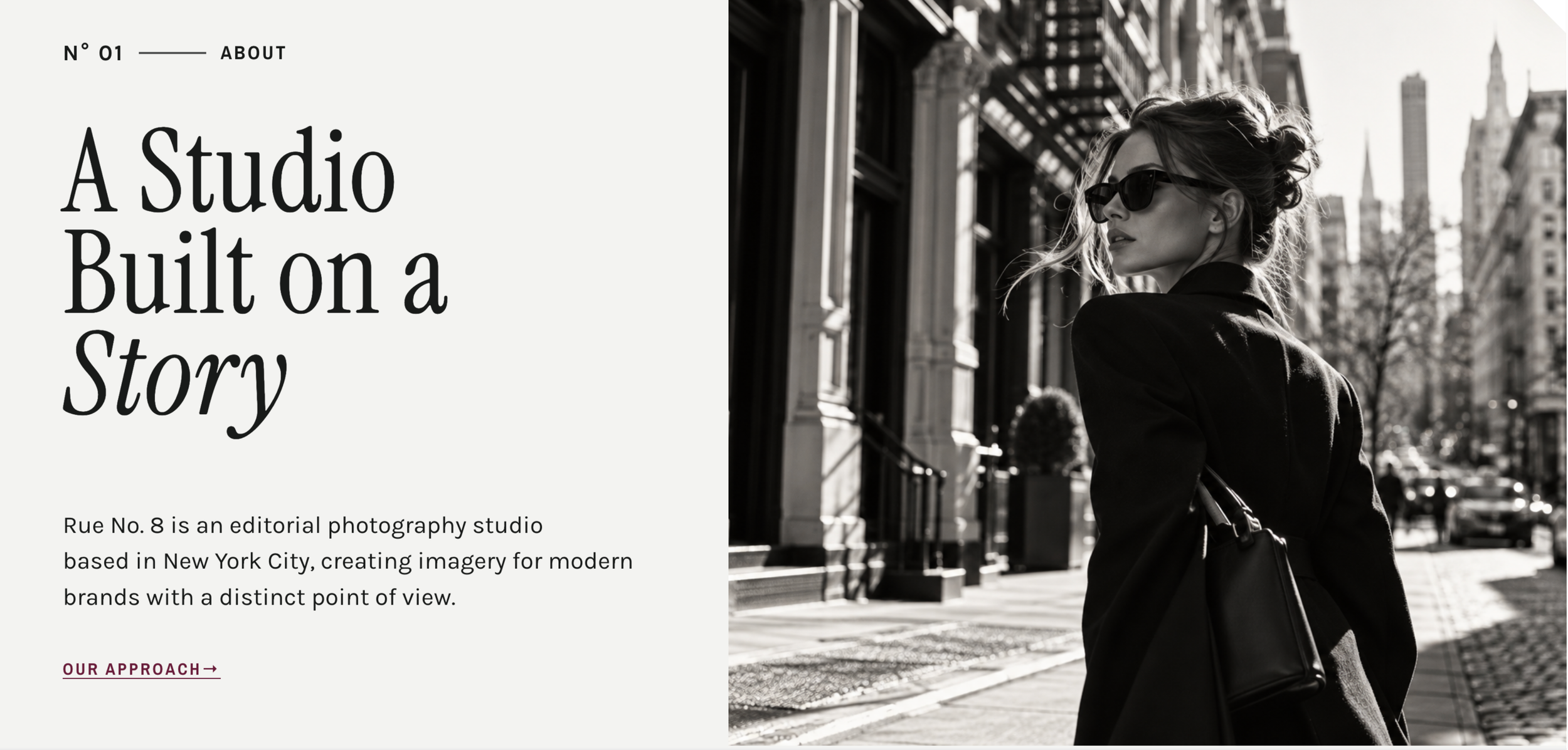 Women with hair up and sunglasses in NYC
