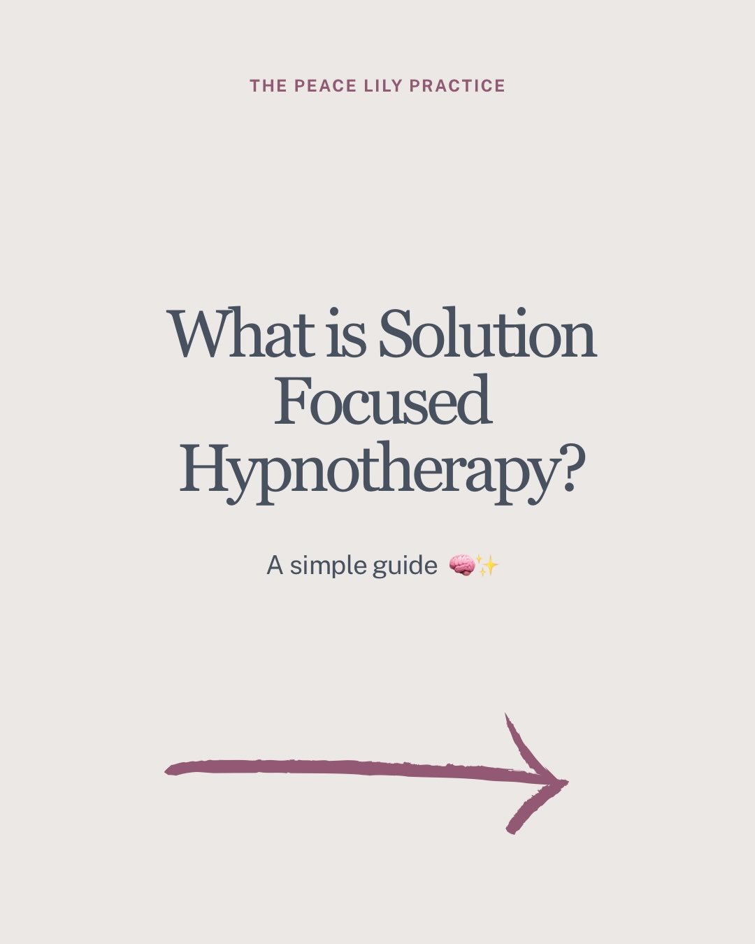 🌿 What Is Solution Focused Hypnotherapy?

At The Peace Lily Practice, Solution Focused Hypnotherapy offers a gentle, science-backed way to help your mind work with you, not against you.
It supports you in creating positive, lasting change without re