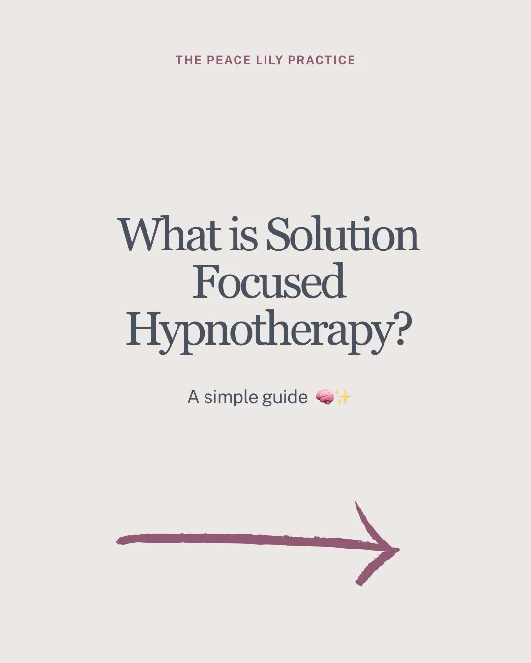 🌿 What Is Solution Focused Hypnotherapy?

At The Peace Lily Practice, Solution Focused Hypnotherapy offers a gentle, science-backed way to help your mind work with you, not against you.
It supports you in creating positive, lasting change without re