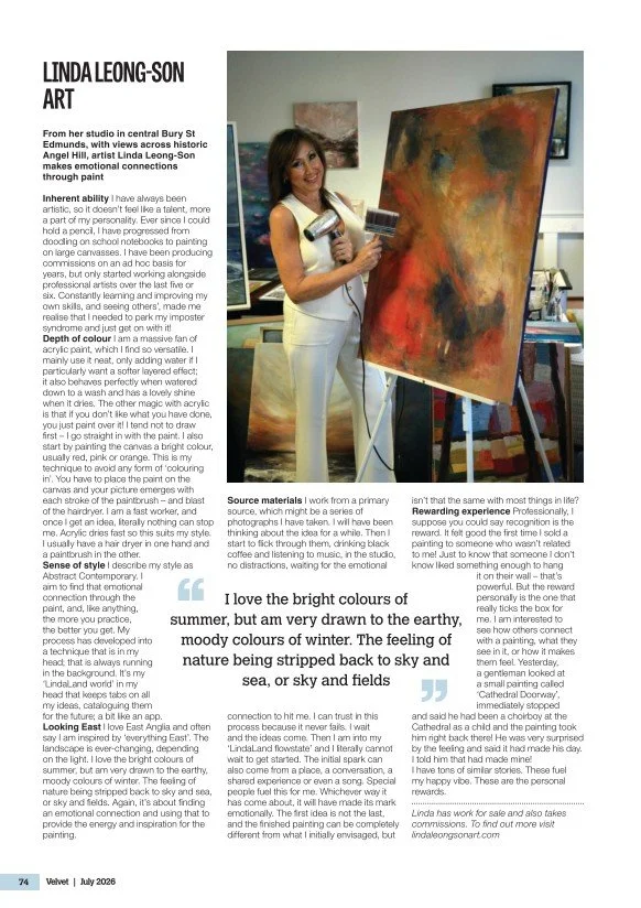 Velvet Magazine Interview