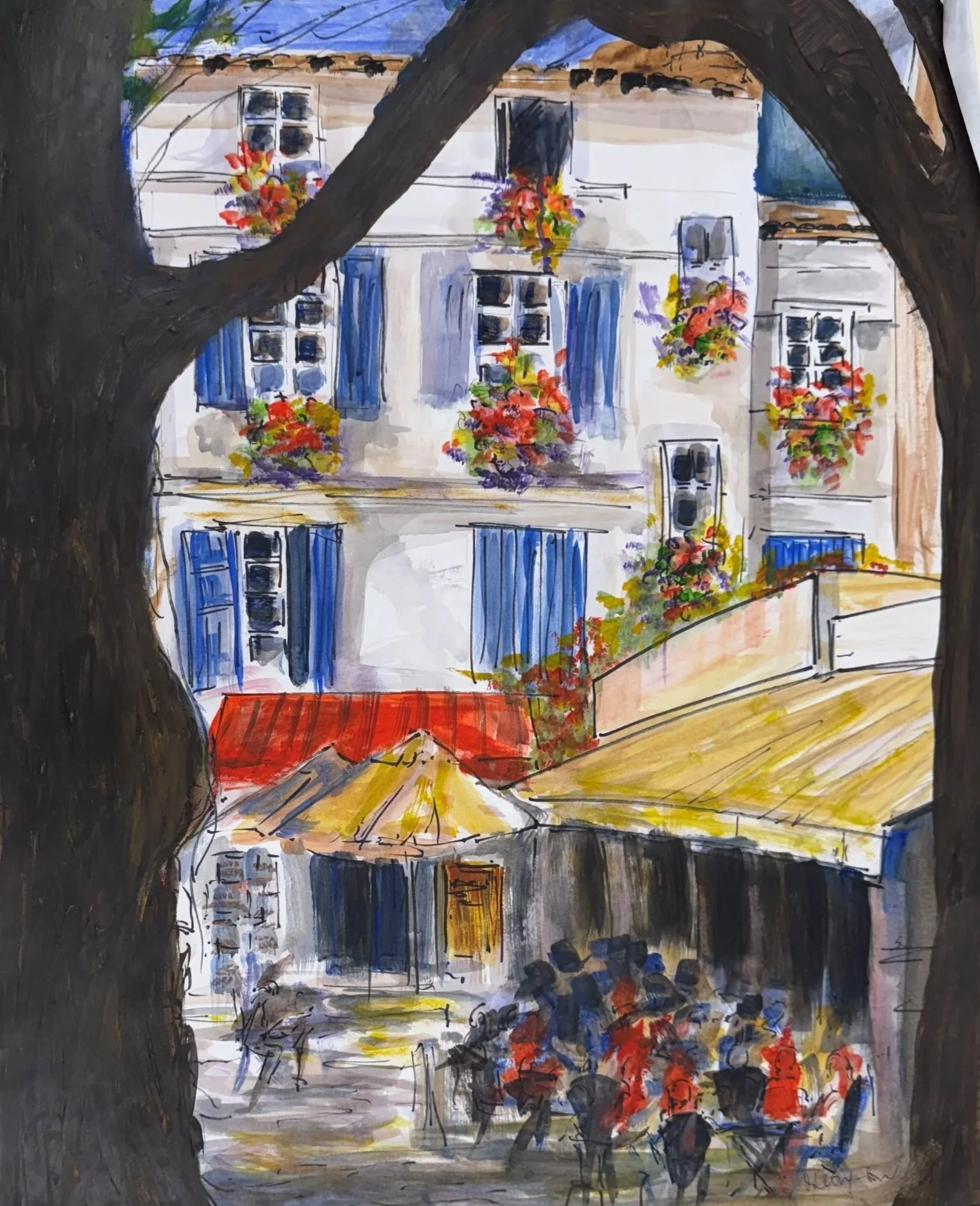 FRANCE: Provence, Lunch In The Village