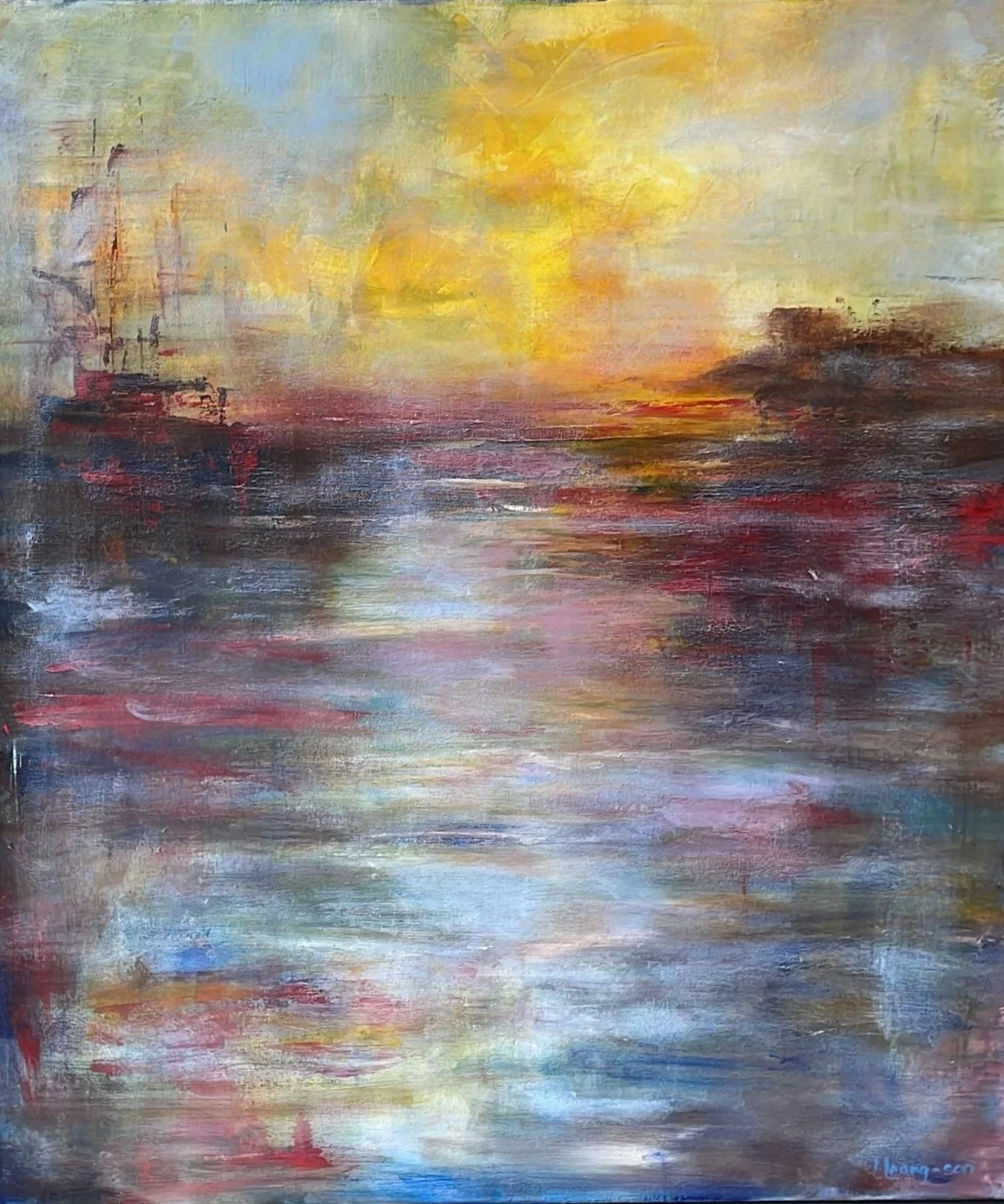Moonlit Sail - SOLD
