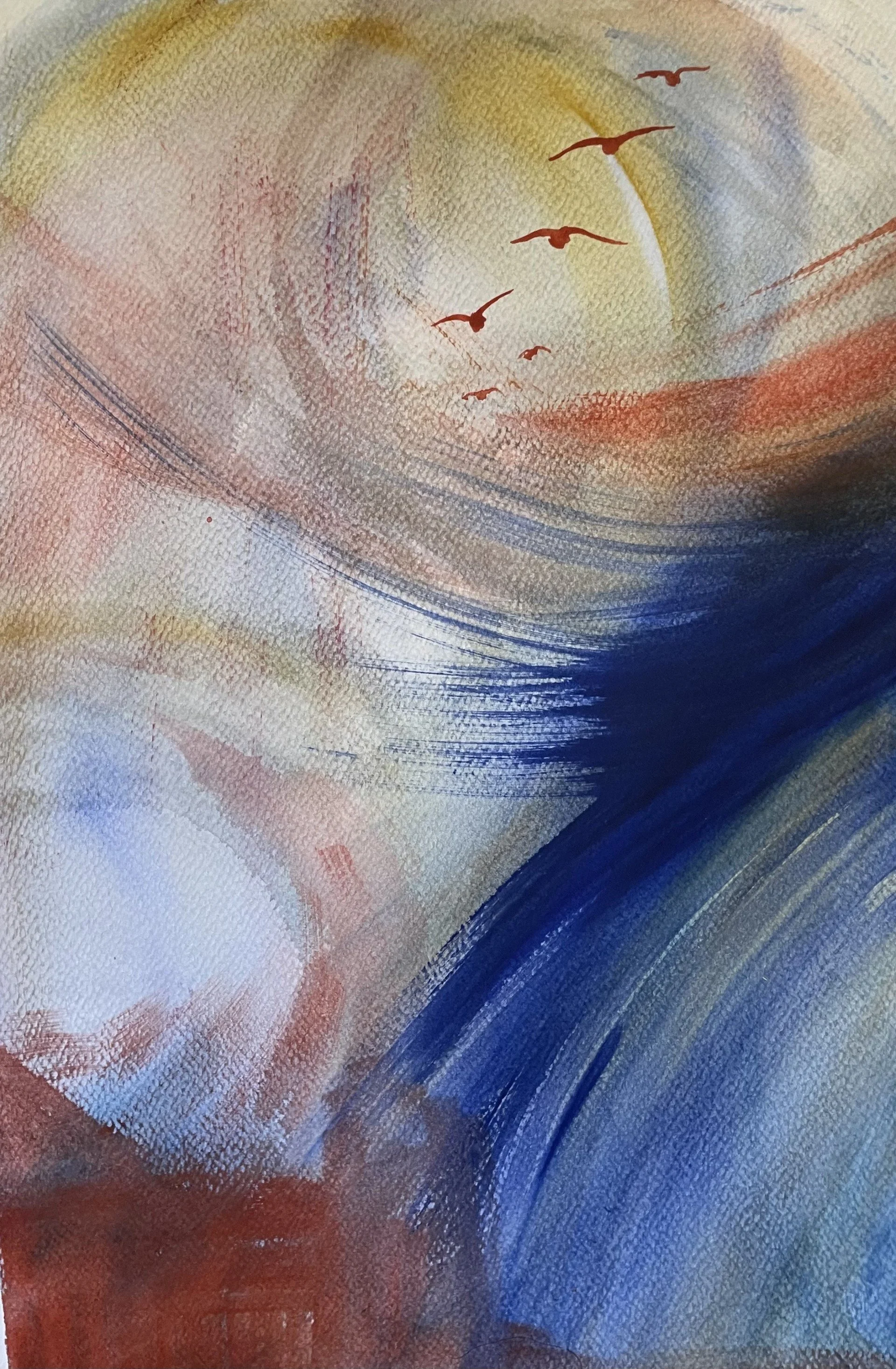 Blue Sky Birds - SOLD