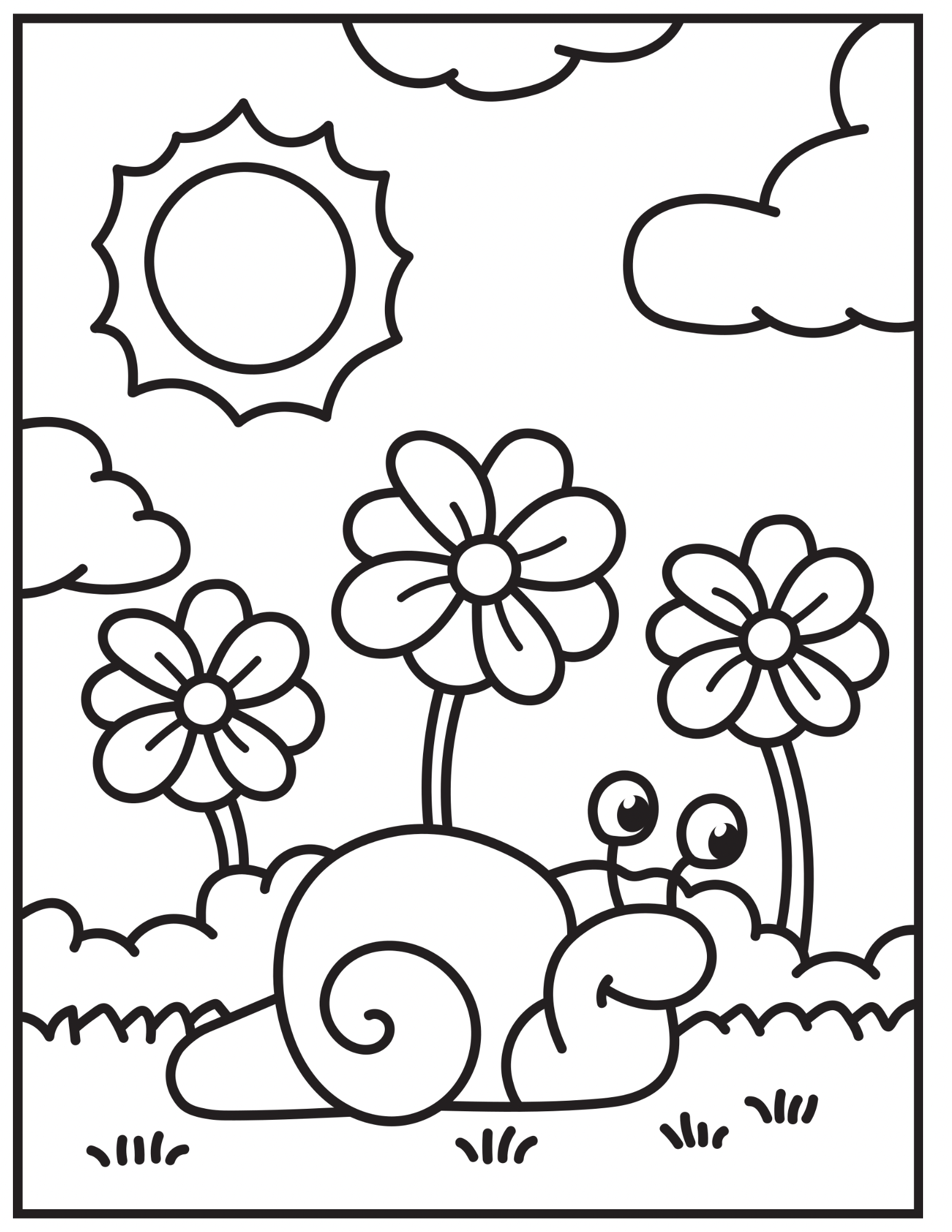 Snail Coloring Page