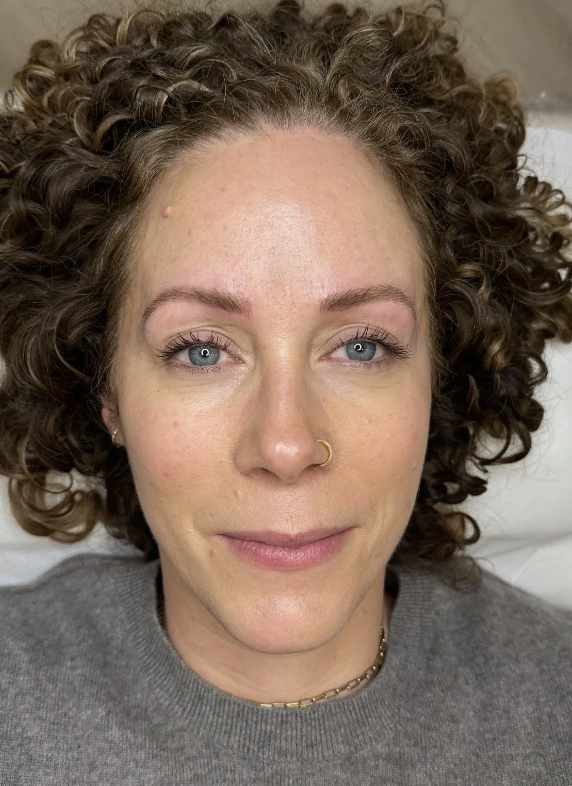 Actual microblading results post treatment