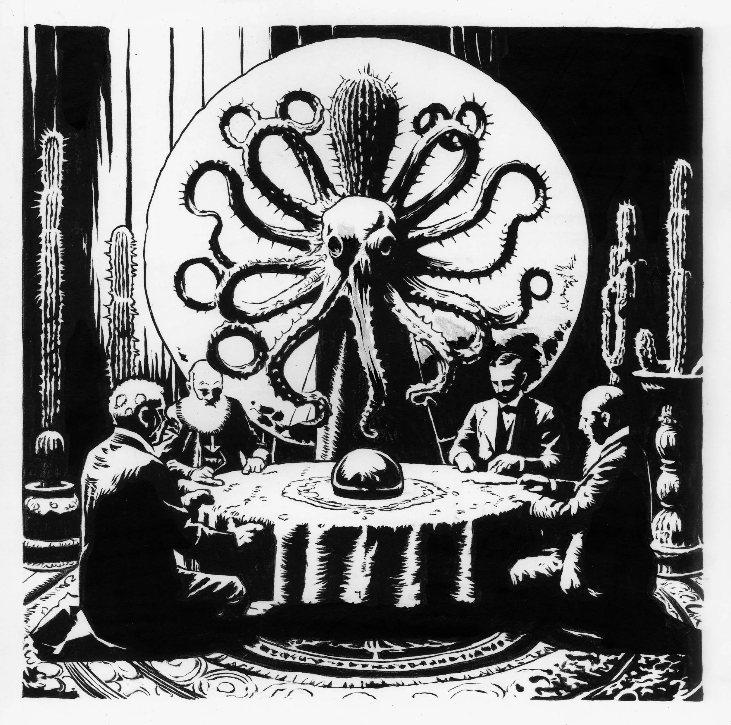 The Gathering / 14x17" / Sold