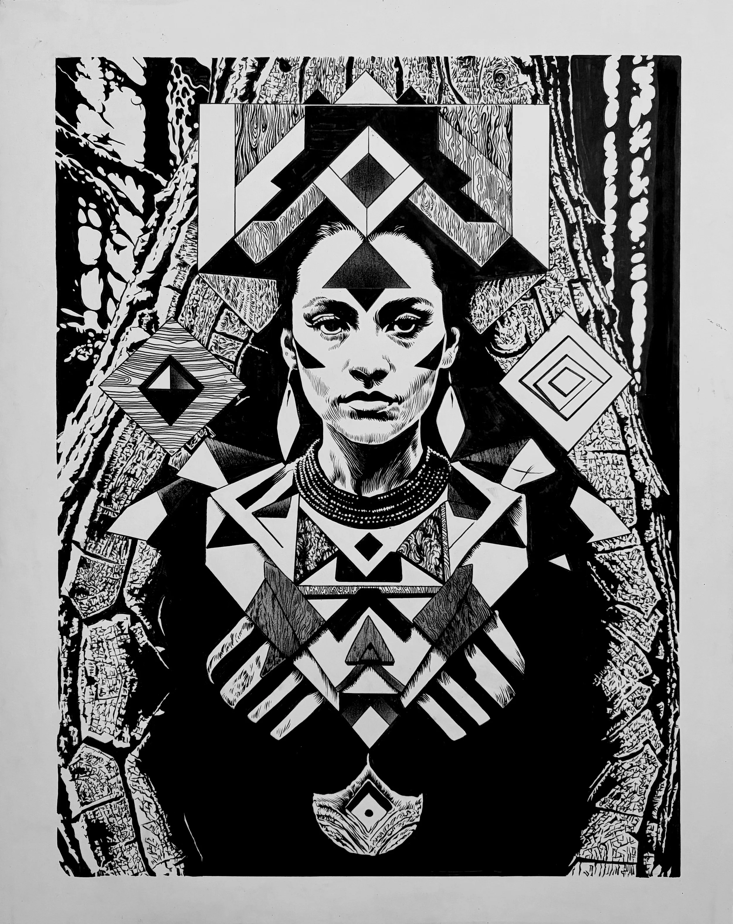 Warden of the Nemeton / 19x24" / $600