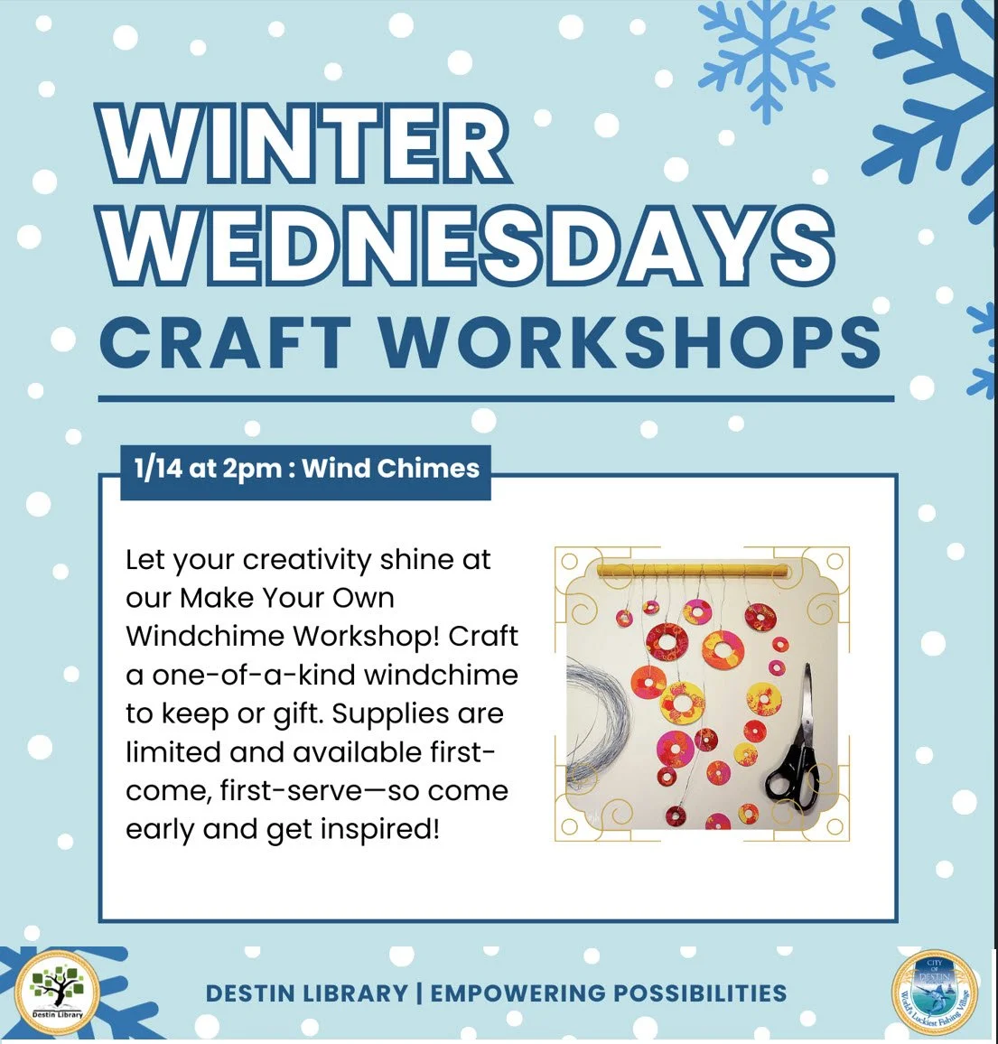 Winter Wednesdays - Wind Chimes Craft Workshop