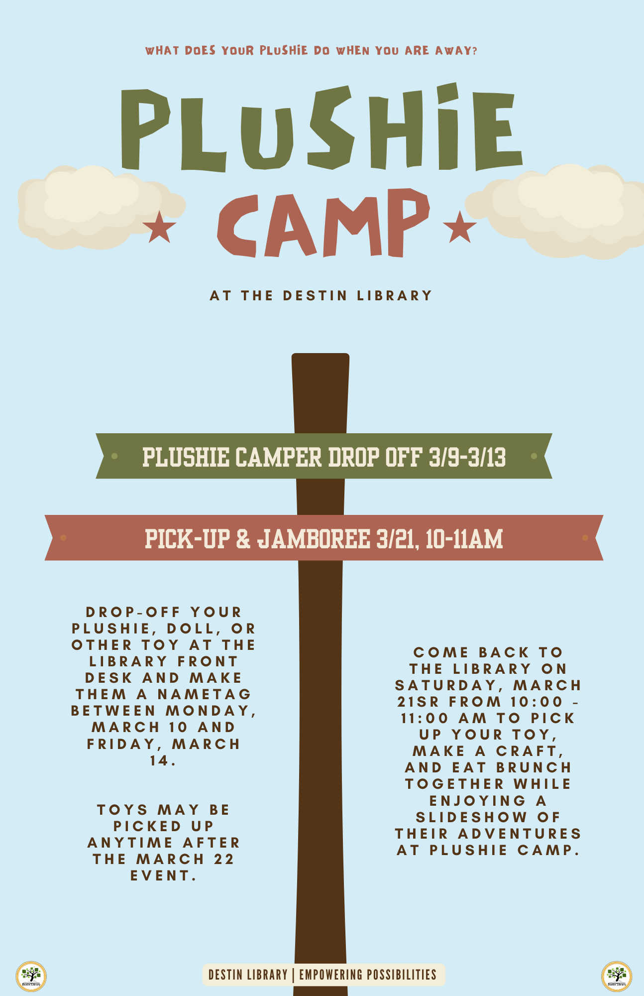 Plushie Camp Drop Off