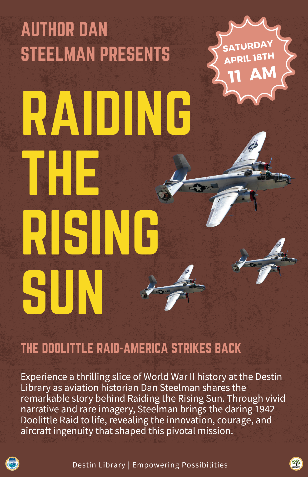 Raiding the Rising Sun: Author Presentation with Dan Steelman