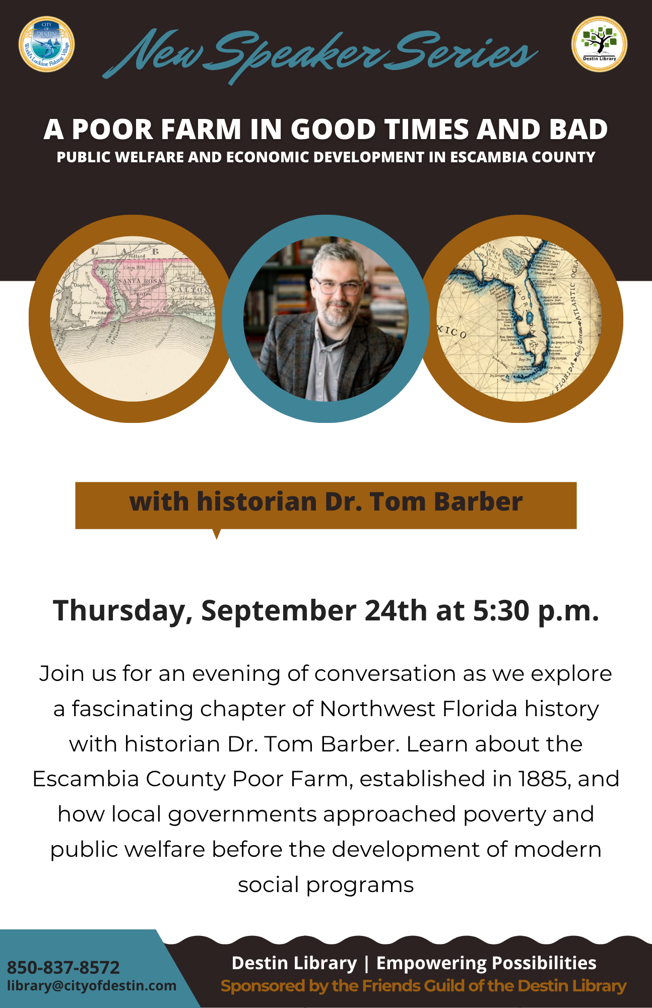 Speaker Series: Escambia County Poor Farm with Tom Barber