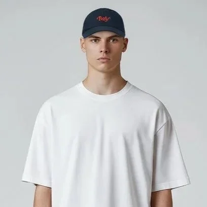 Rey - Royal Blue Embroidered Cap