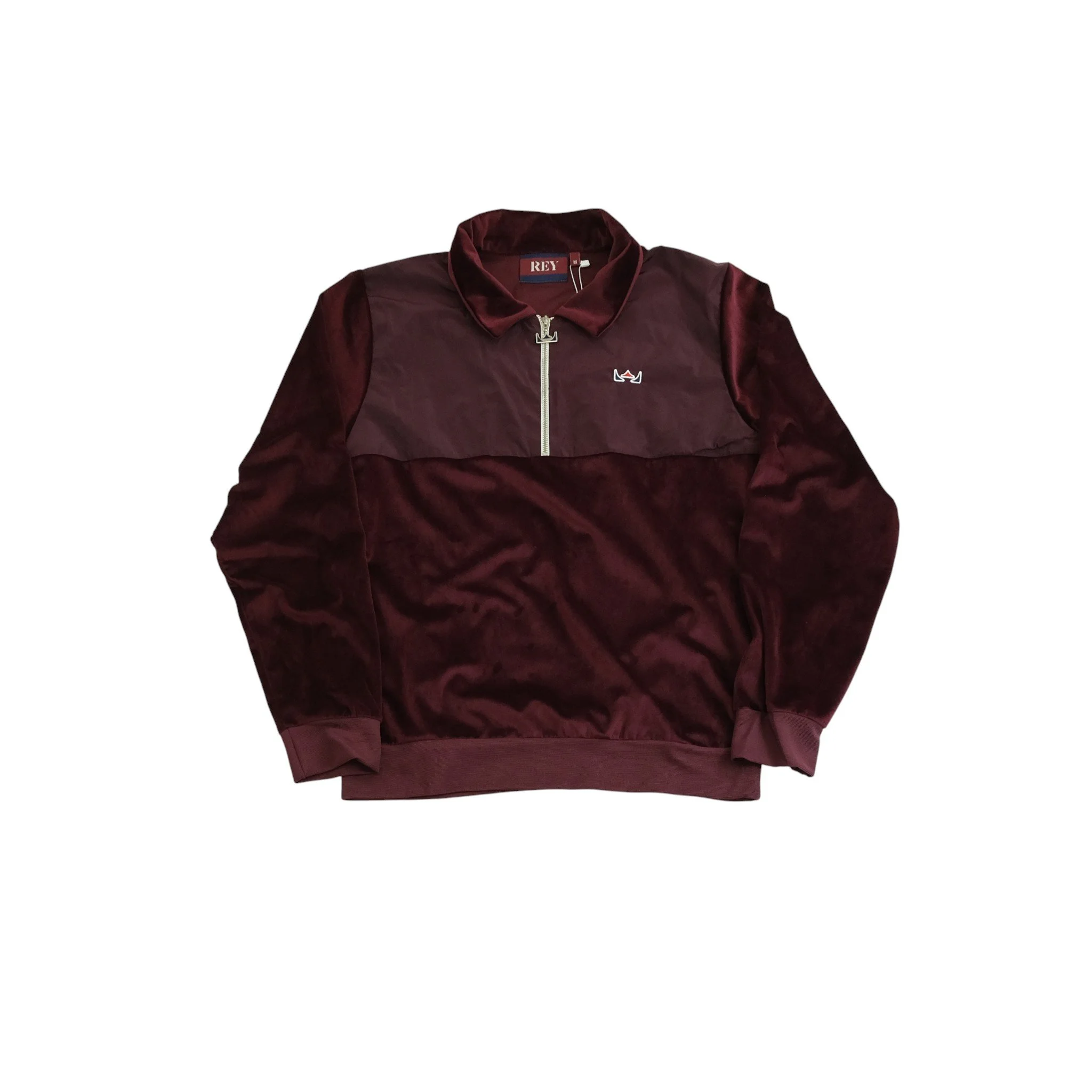 Reys - Ruby Red Velour 1/4 Zip