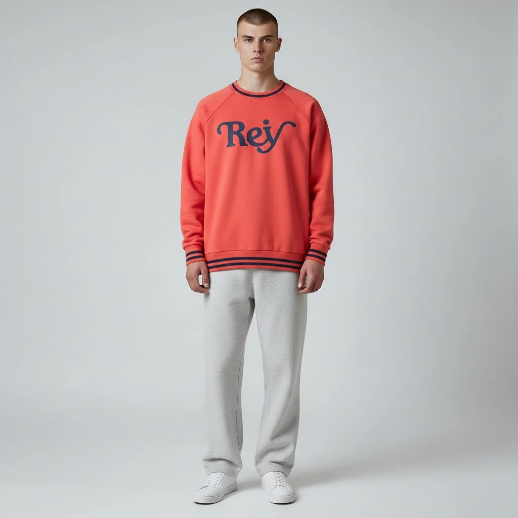 Rey - Red Puff Print Track Top