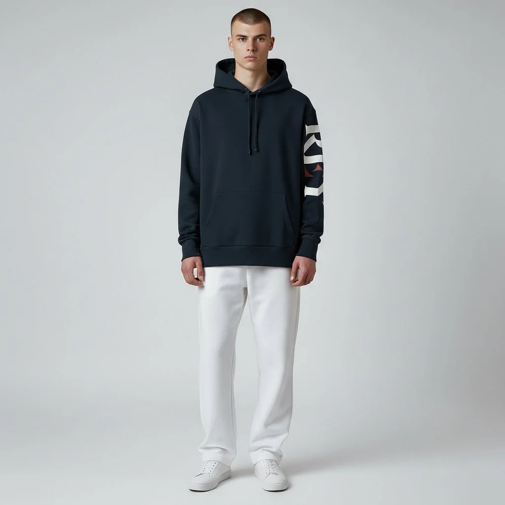 Rey - Royal Blue Crown Sleeve Print