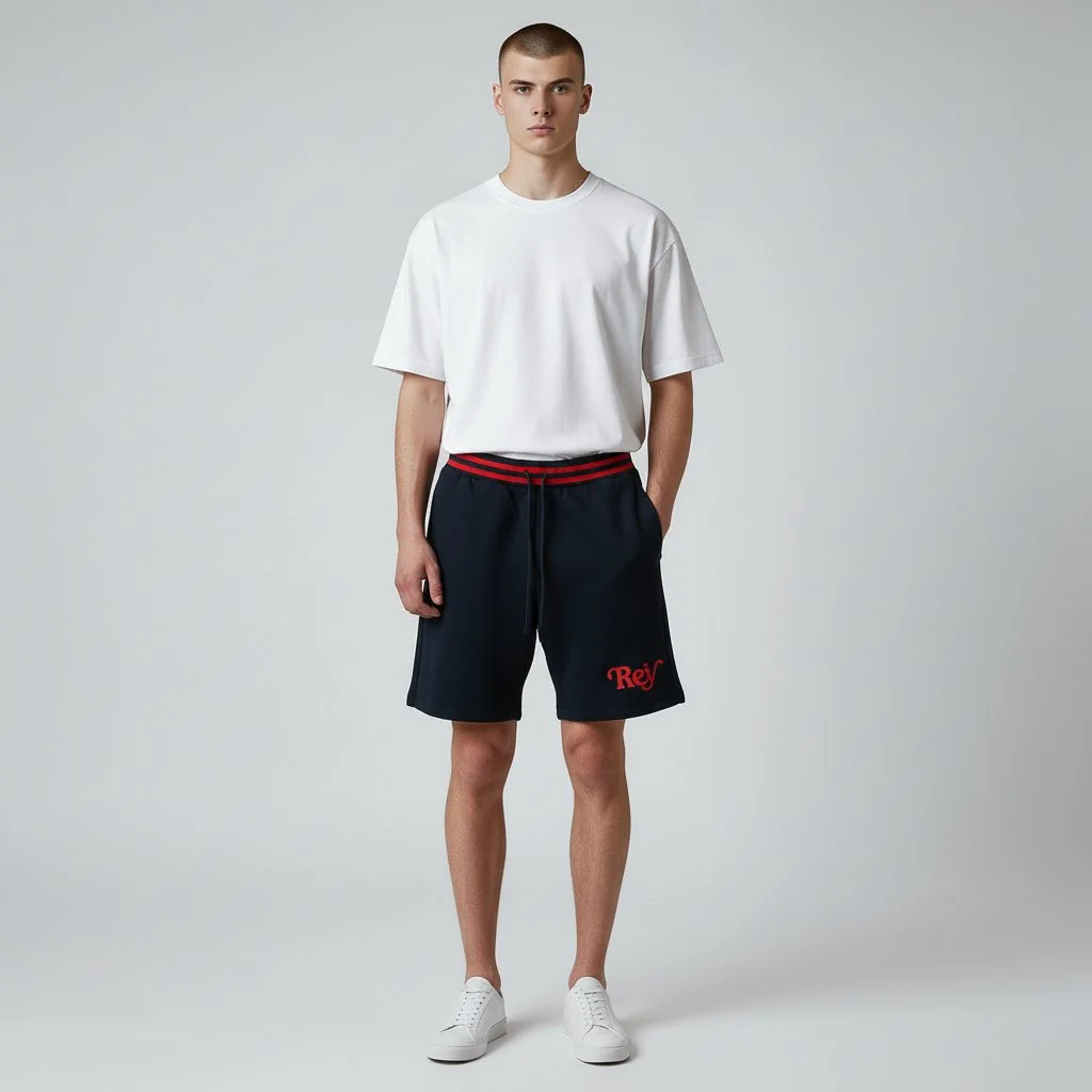 Rey - Royal Blue Loopback Shorts