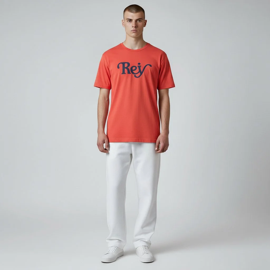 Rey - Red Puff Print T-Shirt