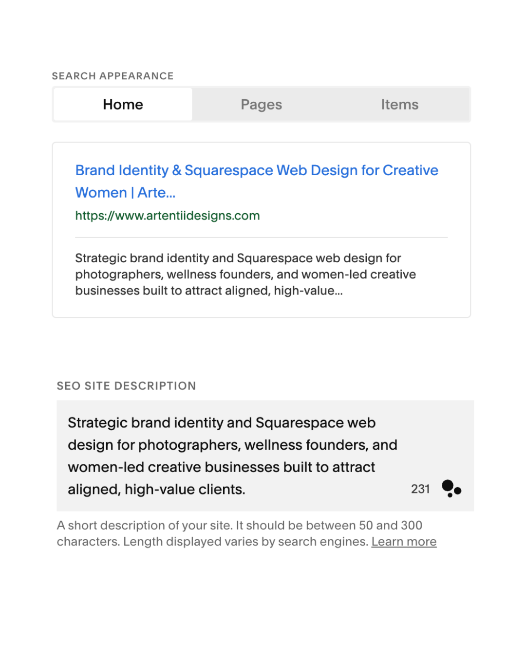 Website improvements I did on my website to book more high-paying and aligned clients as a brand and Squarespace designer