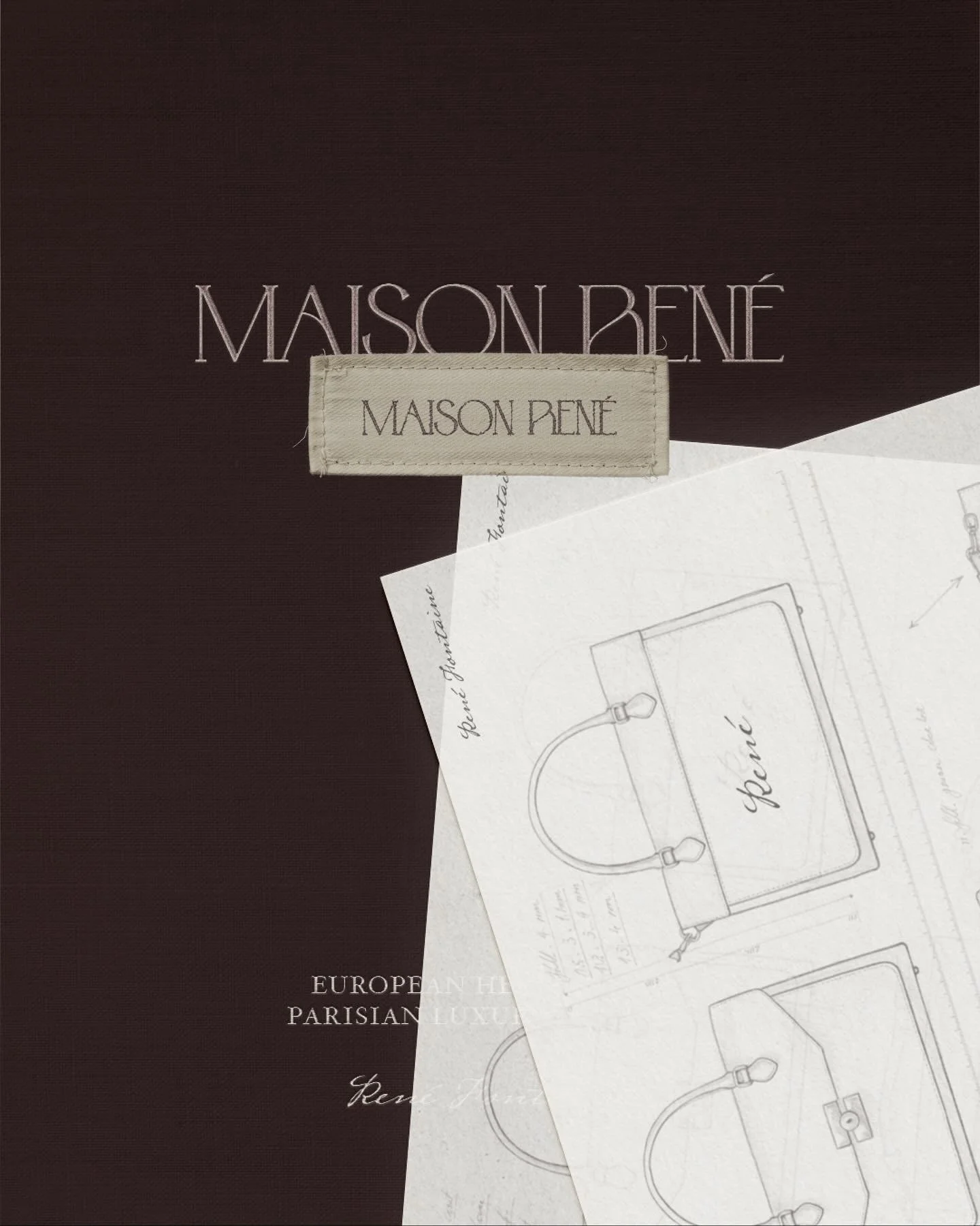 Would it even be my branding if it didn&rsquo;t have 847 layers, textures, tiny details no one notices but me? Probably not! 🤭  Spent the weekend in hermit mode working on Maison Ren&eacute; brand collateral.

I imagine this atelier as the kind of p