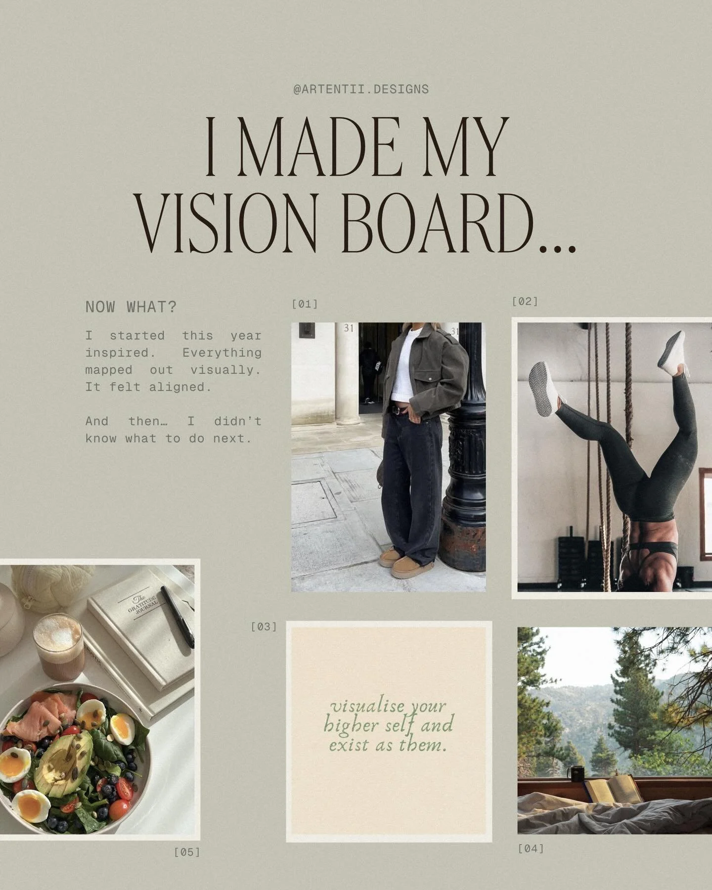 I made my vision board at the beginning of the year. And then felt completely LOST. What was happening?? What did I do wrong?? 😑   Everything looked so clear when it was laid out visually. And then I realized I didn&rsquo;t know what to do after. Wh