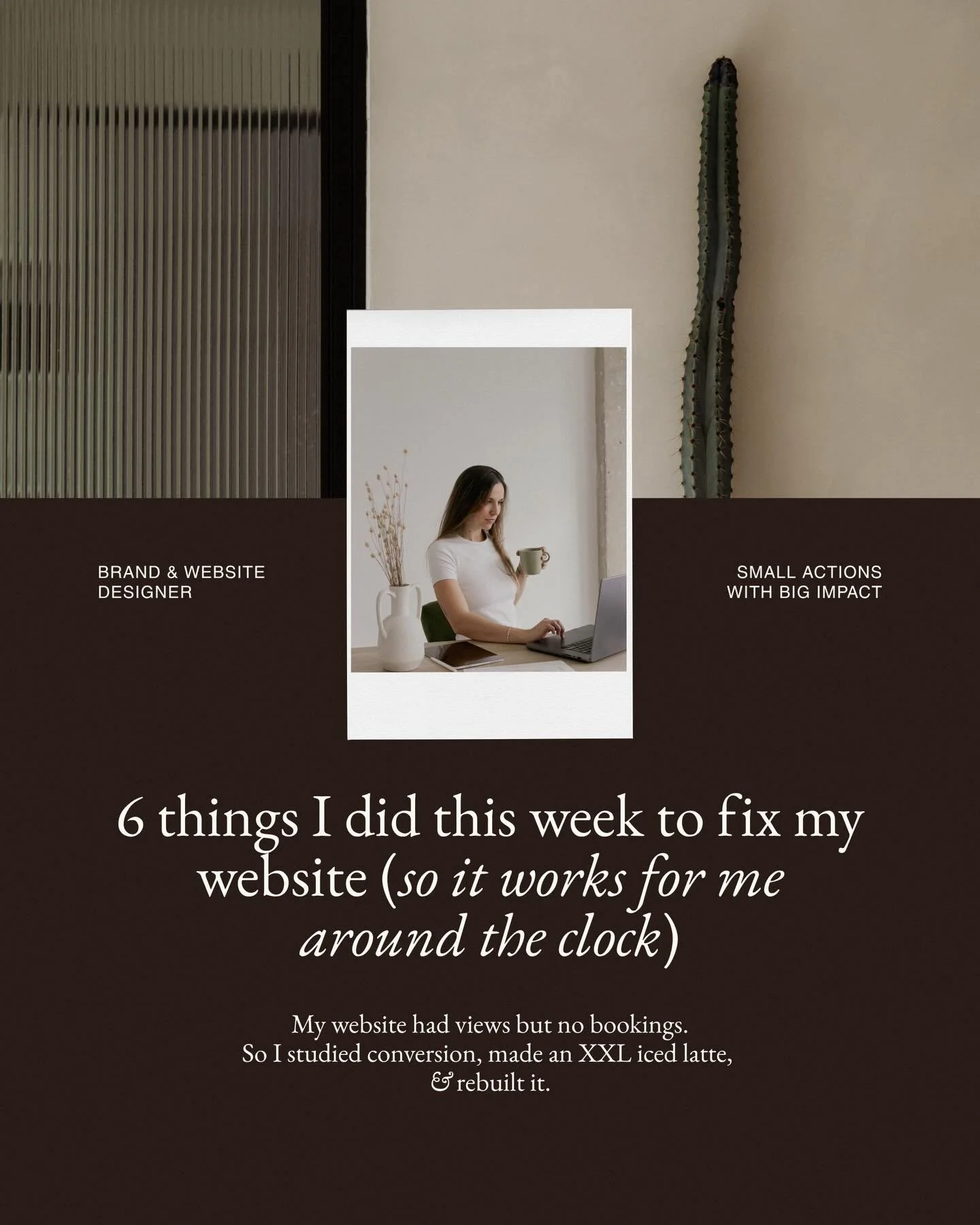 I&rsquo;d been putting this off for months, and it was quietly costing me clients! 

Here&rsquo;s what I changed:
&rarr; Fixed my SEO basics from scratch 
&rarr; Gave Google a reason to actually read my images 
&rarr; Added the story behind every por