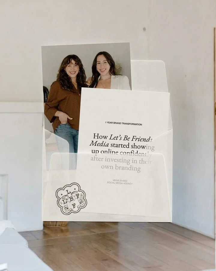 Even if you help other brands grow online you need to invest in your own branding first! 🙏

Fanny &amp; Jessica of @letsbefriendsmedia built a social media agency helping businesses show up with confidence. But behind the scenes, their own brand did
