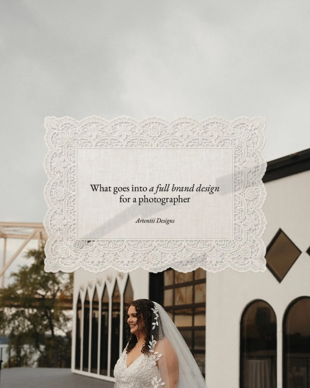 Everything that goes into a photographer&rsquo;s brand &hearts;️

📋 Discovery (a real conversation about her dream couples + goals) 🎨 Creative direction (her Pinterest board, turned into a brand) ✨ Visual identity (logos, colors, fonts, patterns, a