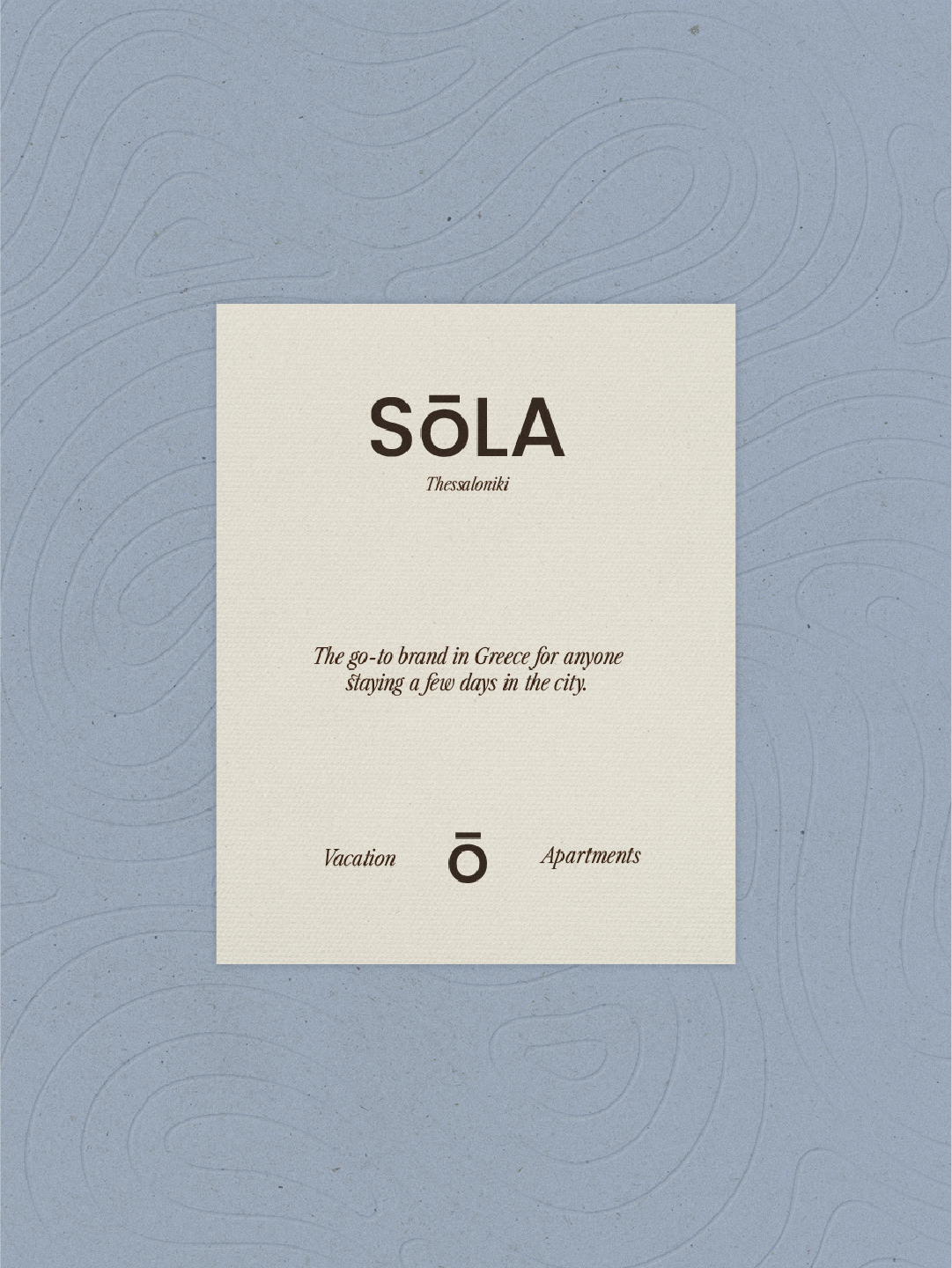 Travel brochure for Sola Thessaloniki, Greece, featuring information about vacation apartments.