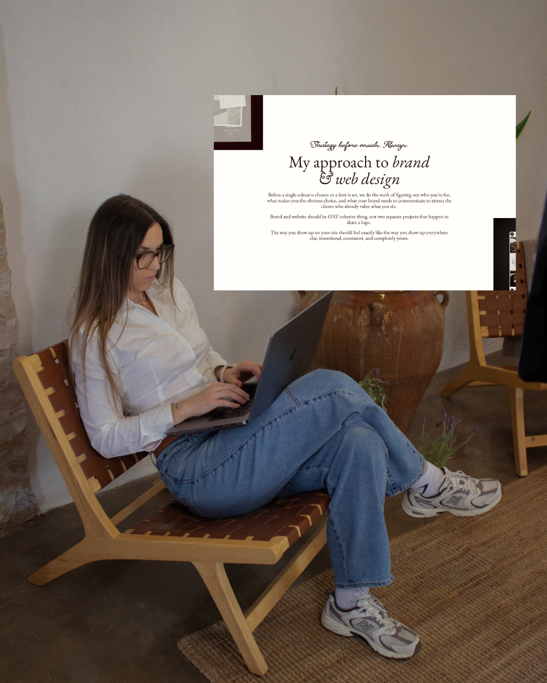 Website improvements I did on my website to book more high-paying and aligned clients as a brand and Squarespace designer