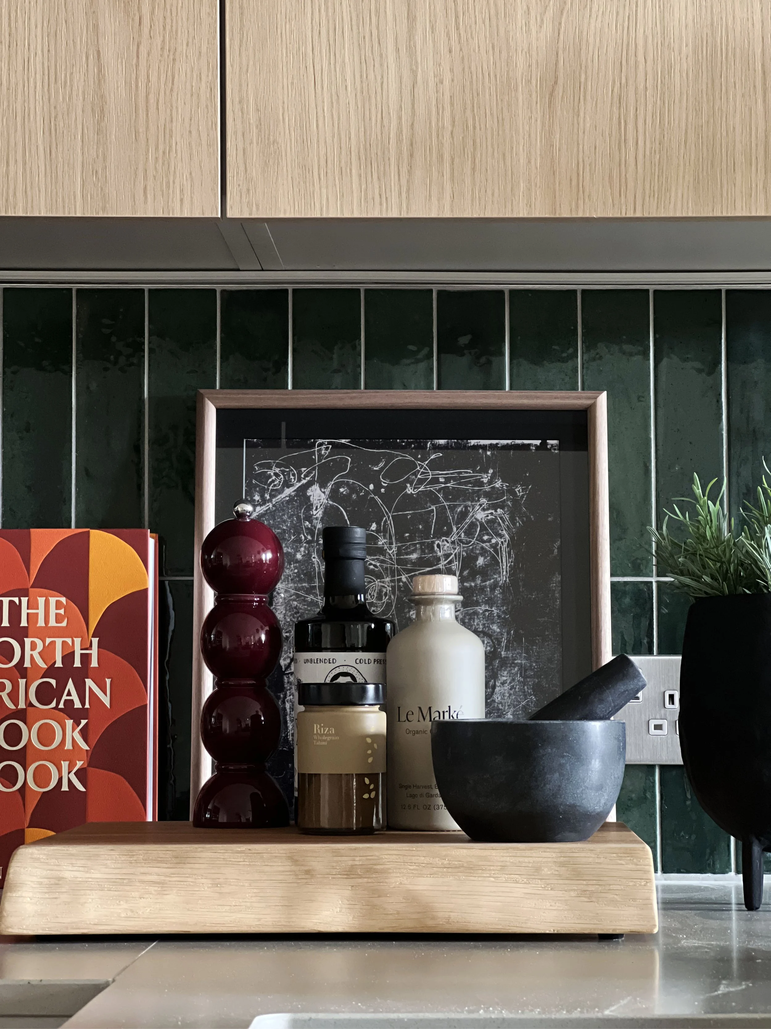 Accessorising a show home kitchen with unique items