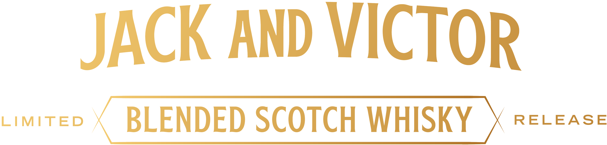 Logo for Jack and Victor Limited, blended scotch whisky, release.