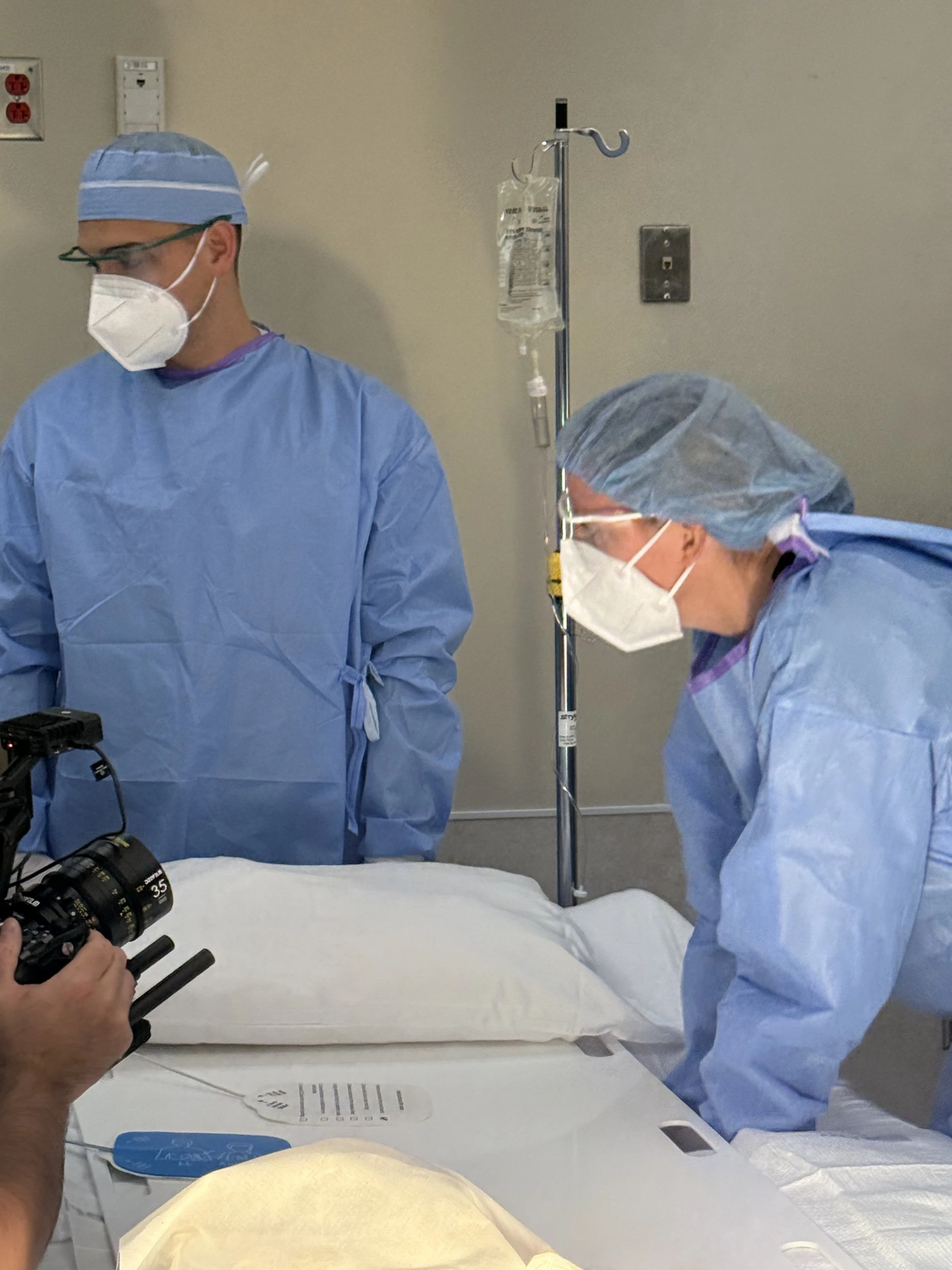 Julie is setting up for the Code.