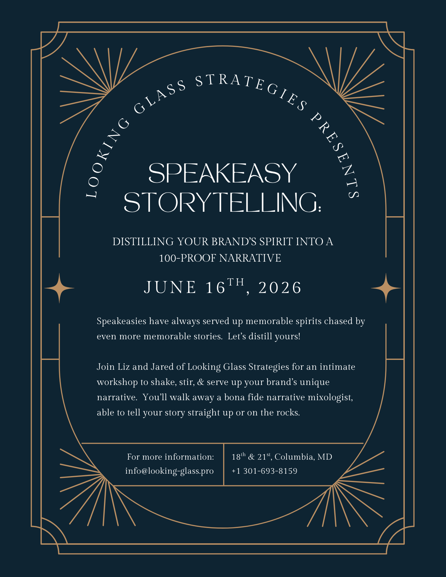 Speakeasy Storytelling