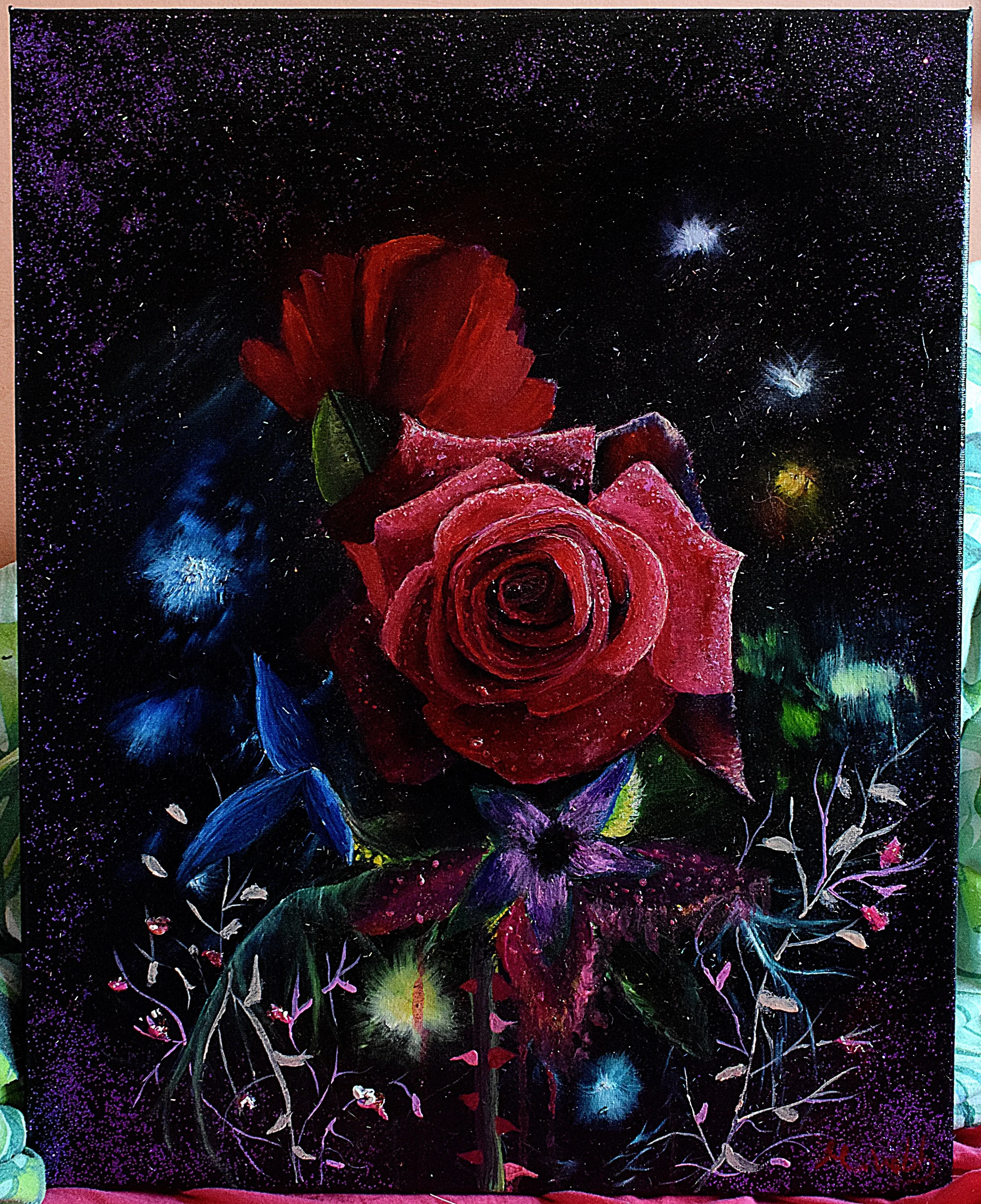 Mystical Roses - Oil Painting
