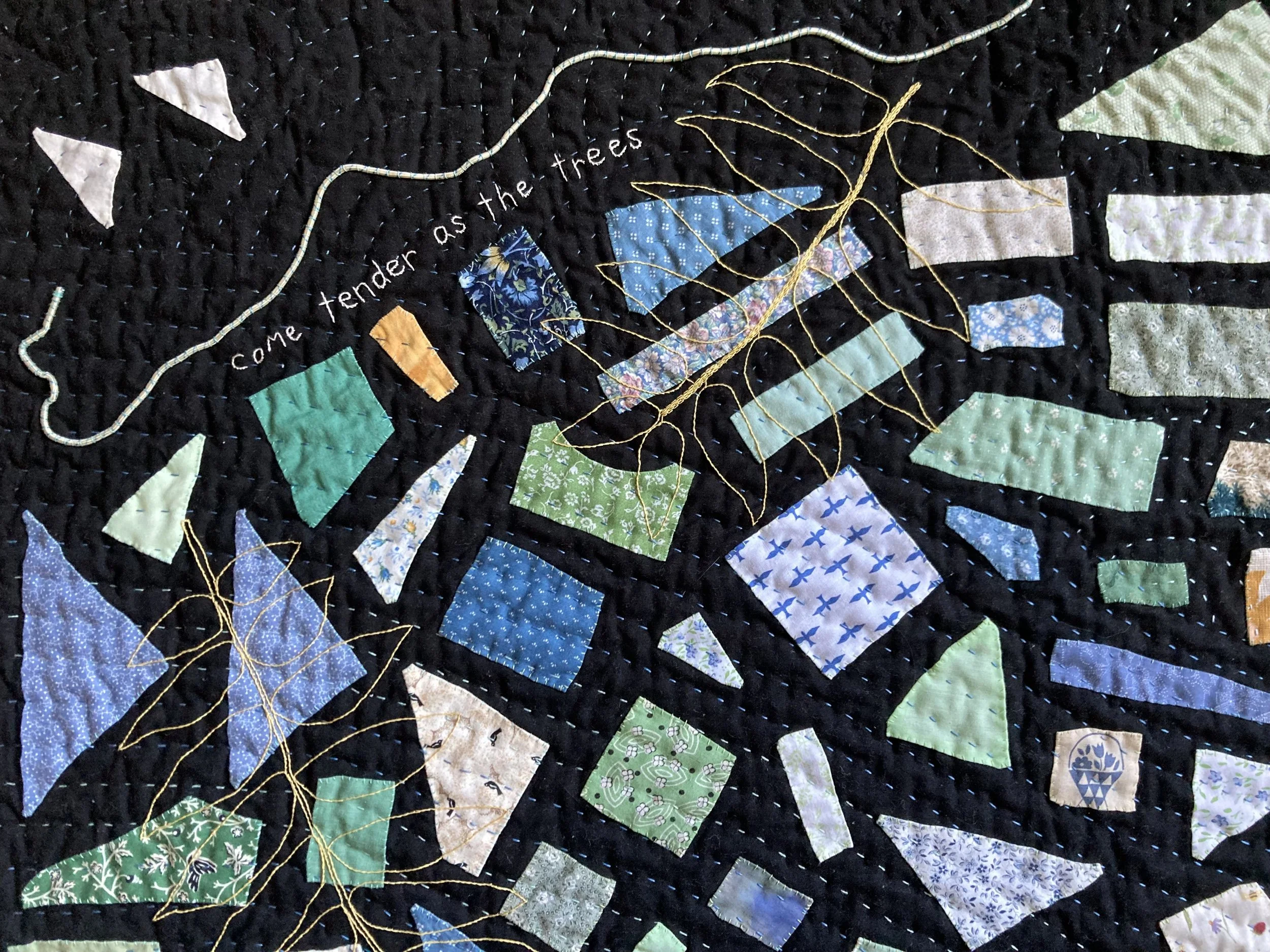 it was blue and green