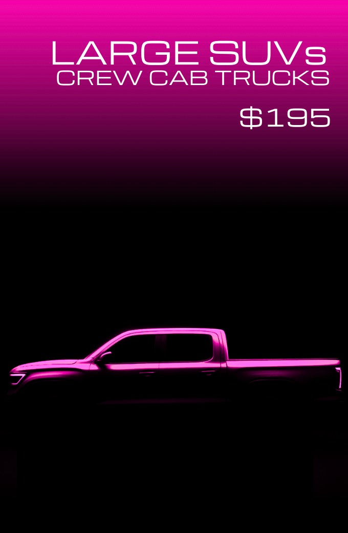 Graphic that has a truck and shows the price is $195.