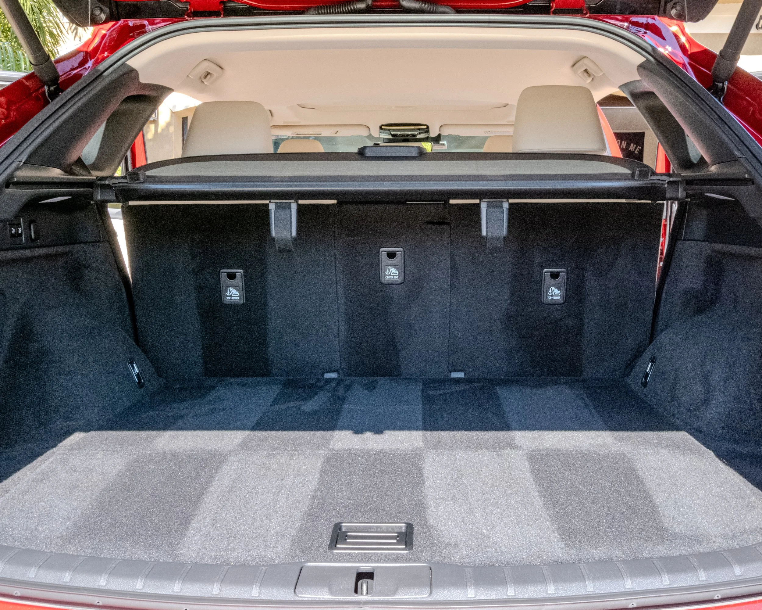 Clean trunk of a Lexus.