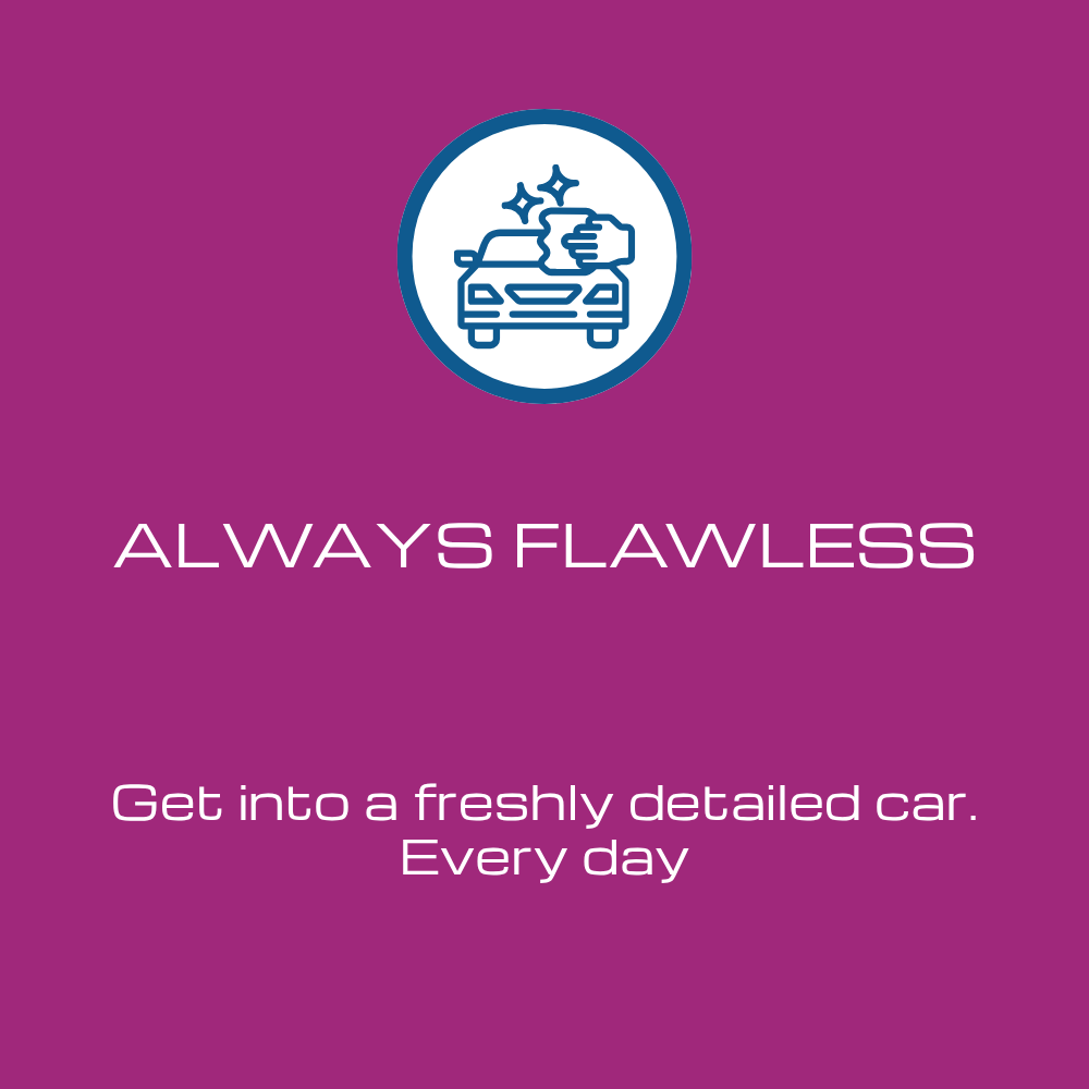 4th additional benefit of the maintenance program is you will always have a clean vehicle