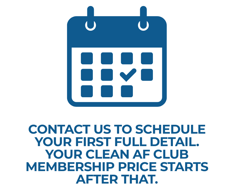infographic explaining after your first detail your mantenance membership starts