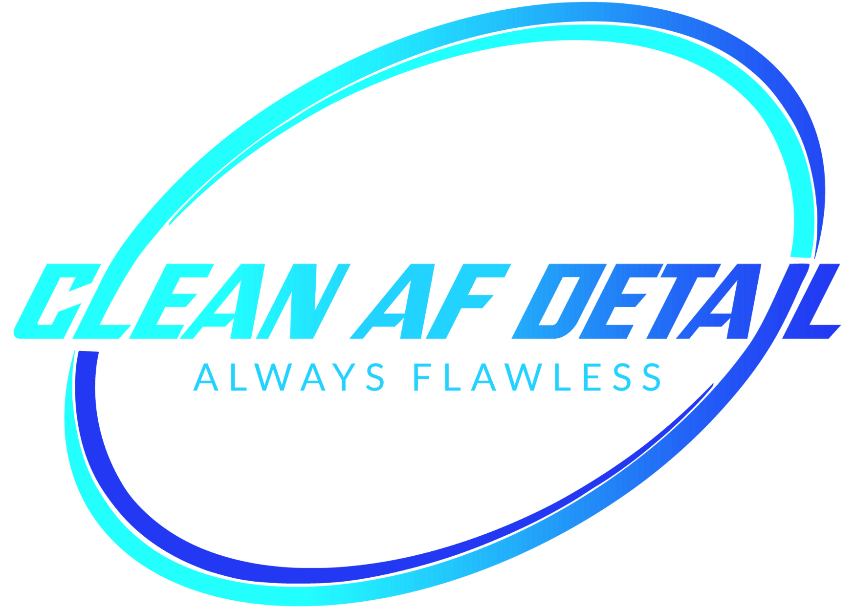 A neon-style logo with the words "CLEAN AF JETSKI" and the slogan "ALWAYS FLAMESLESS" beneath it, featuring a watercraft silhouette.