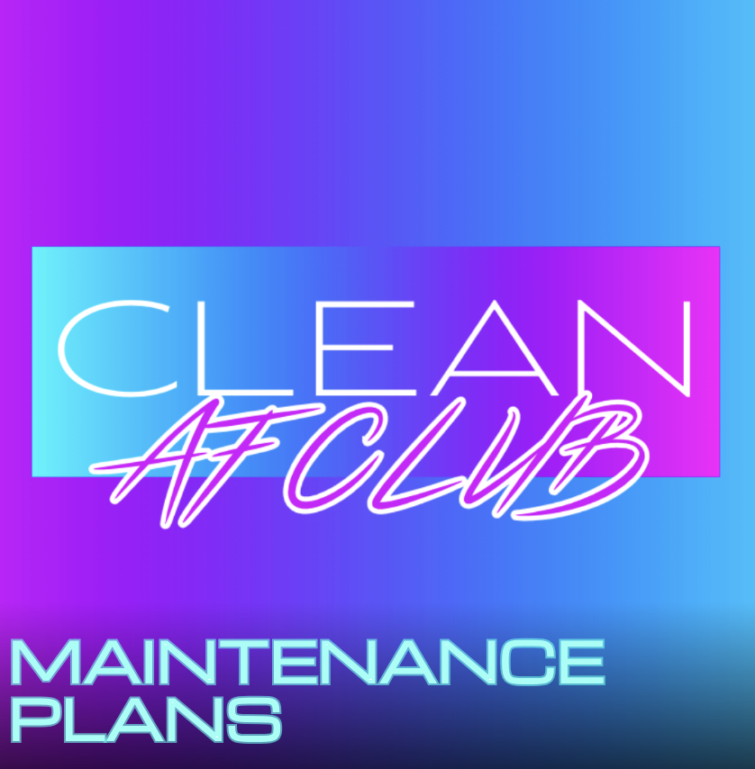 Clean AF Club membership program with monthly vehicle maintenance packages