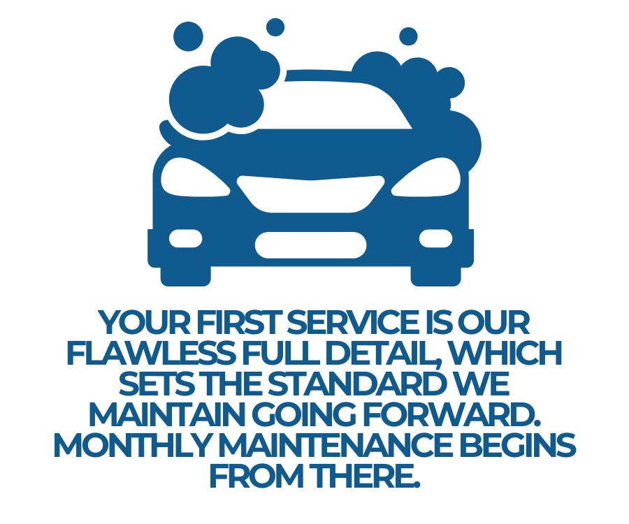 infographic explaining your first detail sets the standardyour vehicle will stay at
